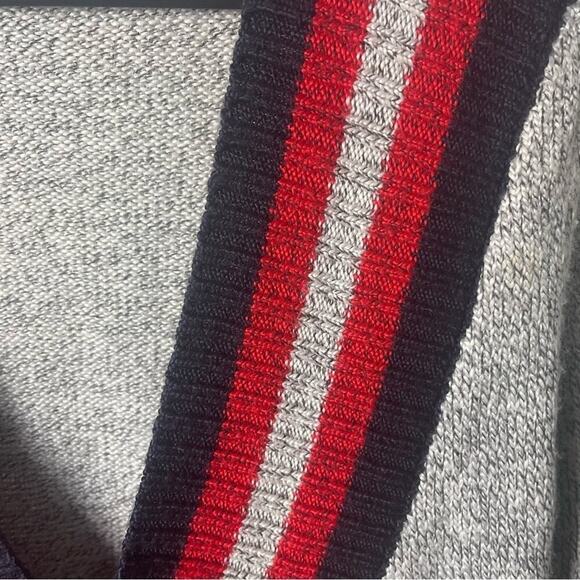 C/Meo Collective Collegiate Preppy Academia Crossover Knit Wrap Sweater, M - Picture 8 of 11